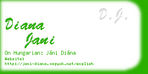 diana jani business card